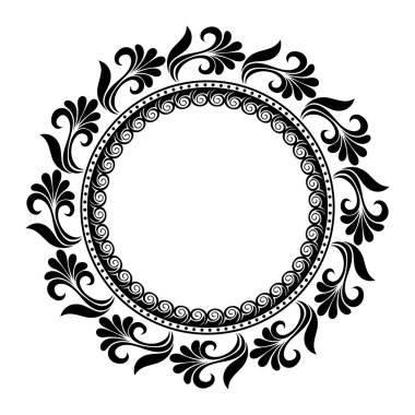 güzel deco çiçek Daire (vektör)