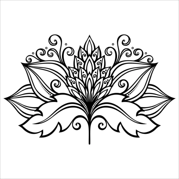 美しい装飾花 — ストックベクタ