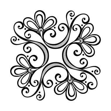 güzel deco Meydanı (vektör)