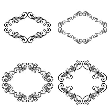 Dekoratif süs çerçeve metin için