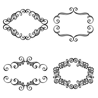 Dekoratif süs çerçeve metin için