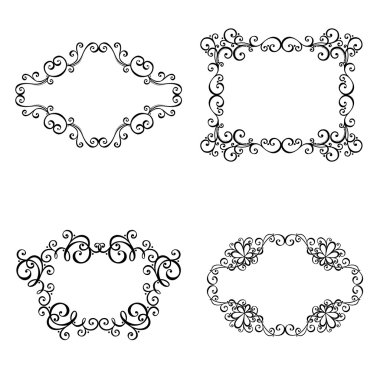 Dekoratif süs çerçeve metin için