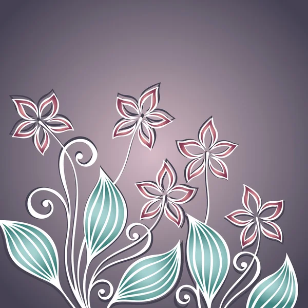 Vector fondo floral coloreado — Archivo Imágenes Vectoriales