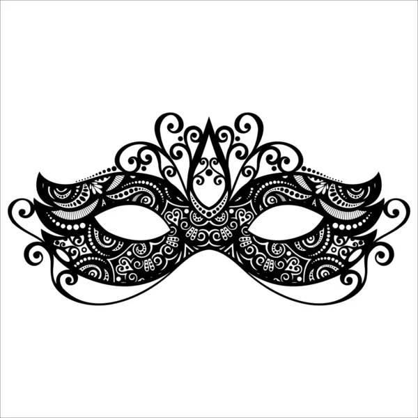 Gyönyörű maskara maszk — Stock Vector