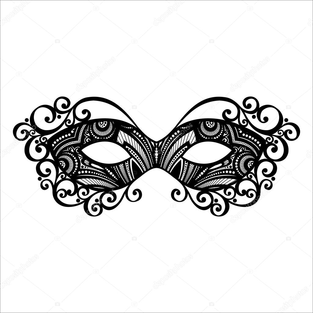 Beautiful Masquerade Mask Stock Vector C Krivoruchko