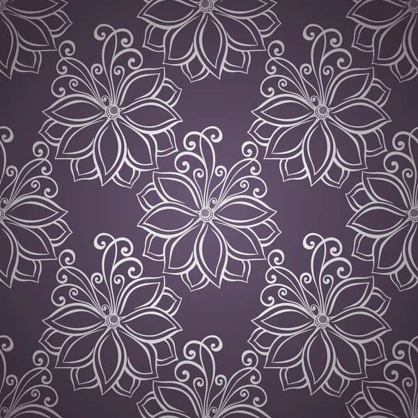 Motif floral sans couture (vecteur ) — Image vectorielle