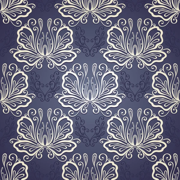 Motif floral sans couture (vecteur ) — Image vectorielle