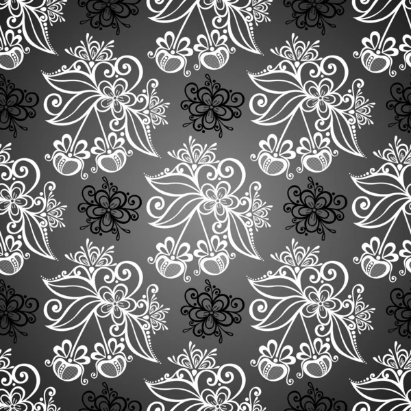 Motif floral sans couture (vecteur ) — Image vectorielle