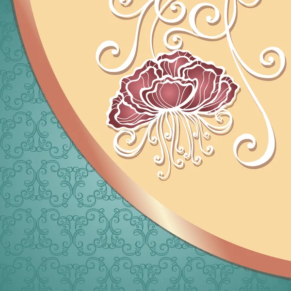 Vector fondo floral coloreado — Vector de stock