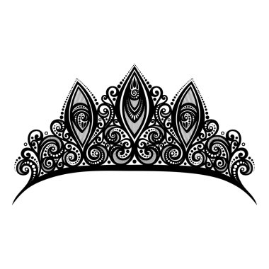 Dekoratif süslü diadem