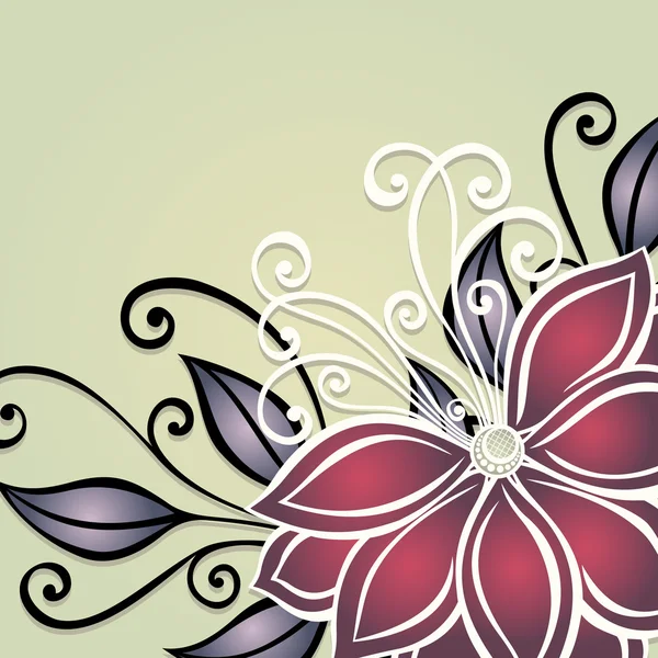 Vettore colorato sfondo floreale — Vettoriale Stock