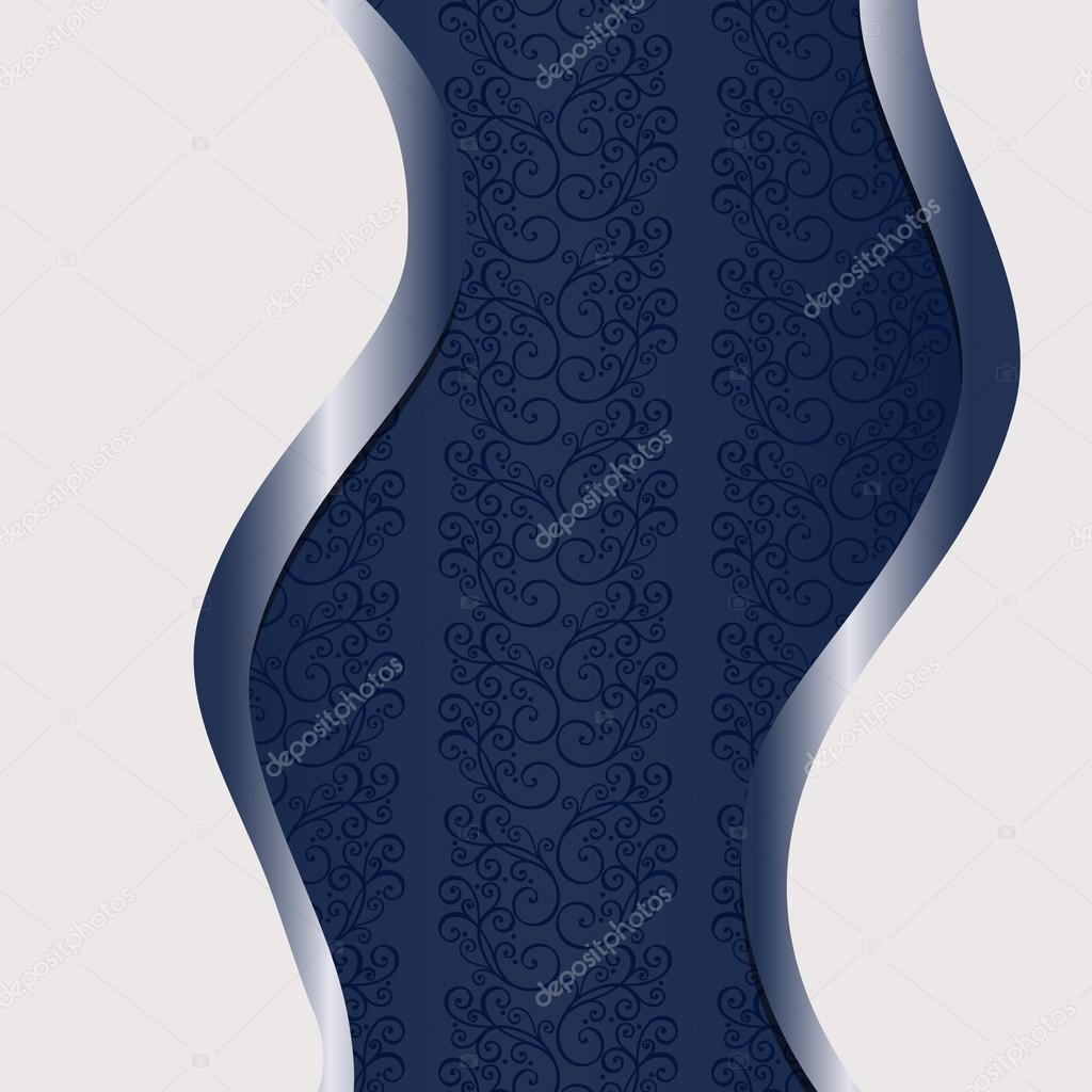 Vintage Template with Ornamental Pattern