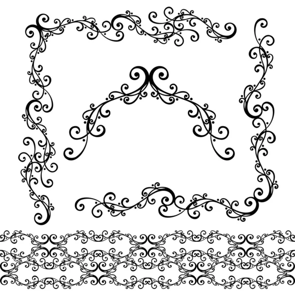 Decoratief abstract frame, sieraad (vector) — Stockvector