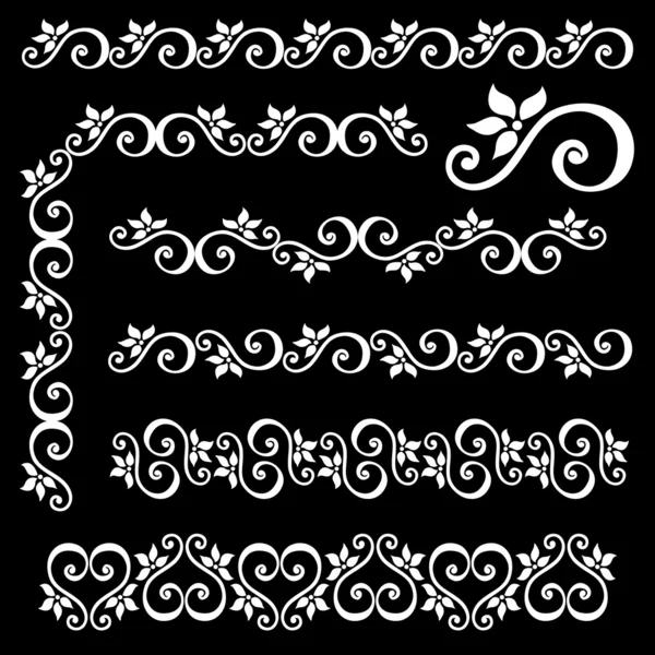 Cornice astratta decorativa, ornamento — Vettoriale Stock