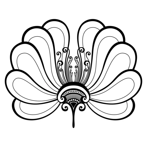 Hermosa flor decorativa (Vector ) — Archivo Imágenes Vectoriales