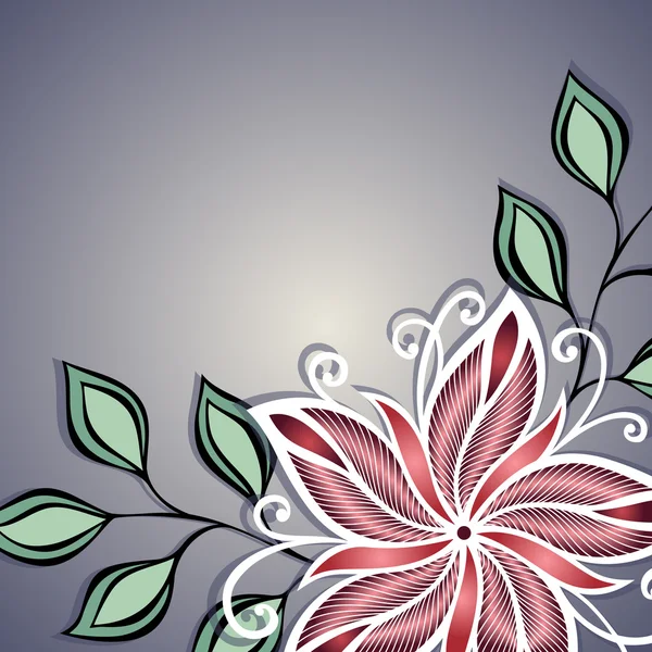 Vector fondo floral coloreado — Archivo Imágenes Vectoriales