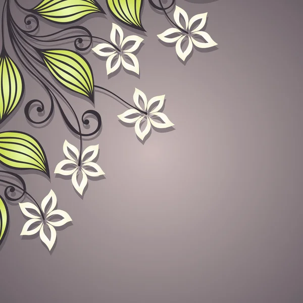 Vector fondo floral coloreado — Vector de stock