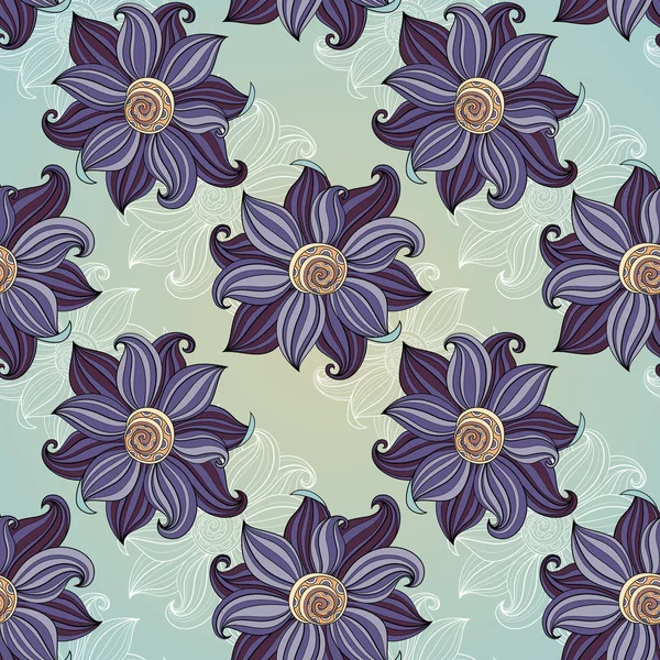 Motif floral sans couture (vecteur ) — Image vectorielle