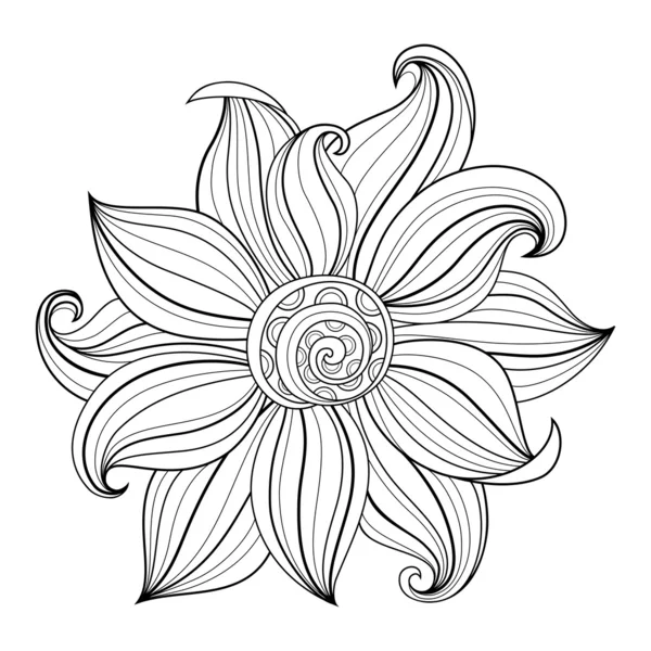 Hermosa flor decorativa (Vector ) — Vector de stock