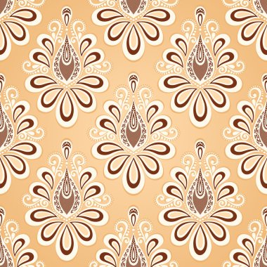 Sorunsuz çiçek desenli (vektör)