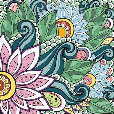 renkli çiçek arka vektör