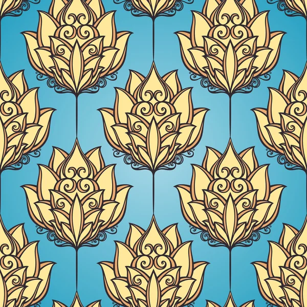 Patrón floral sin costuras (vector ) — Vector de stock