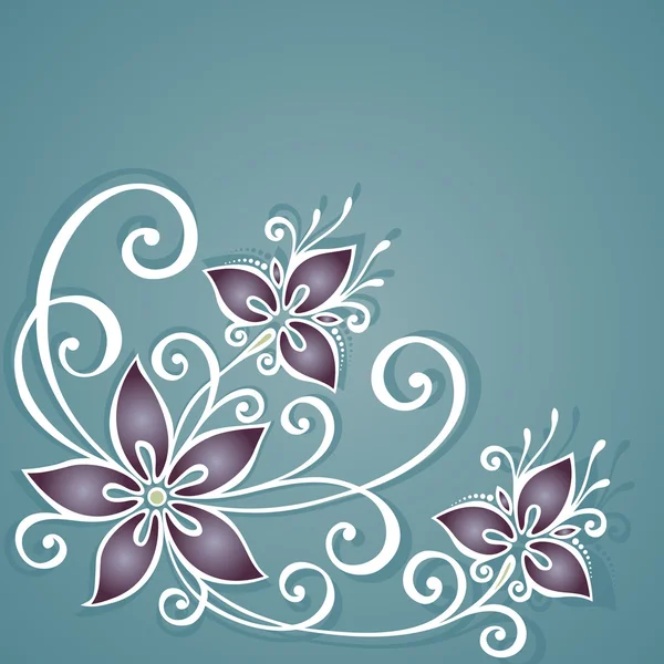 Vector fondo floral coloreado — Vector de stock