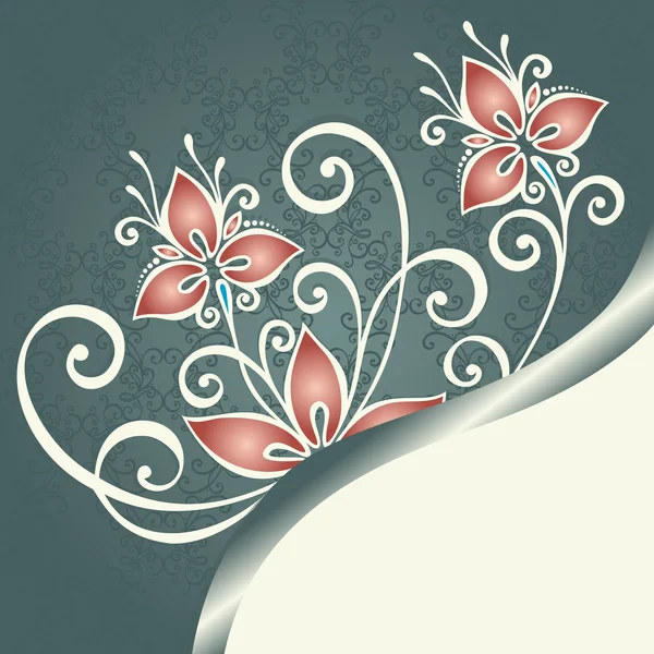 Vector fondo floral coloreado — Archivo Imágenes Vectoriales