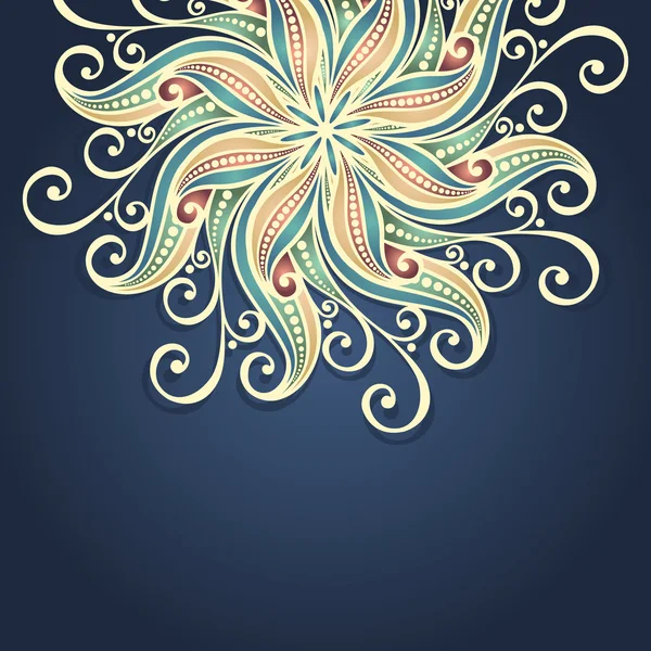 Vetor colorido fundo ornamentado — Vetor de Stock