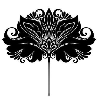 güzel dekoratif çiçek (vektör)