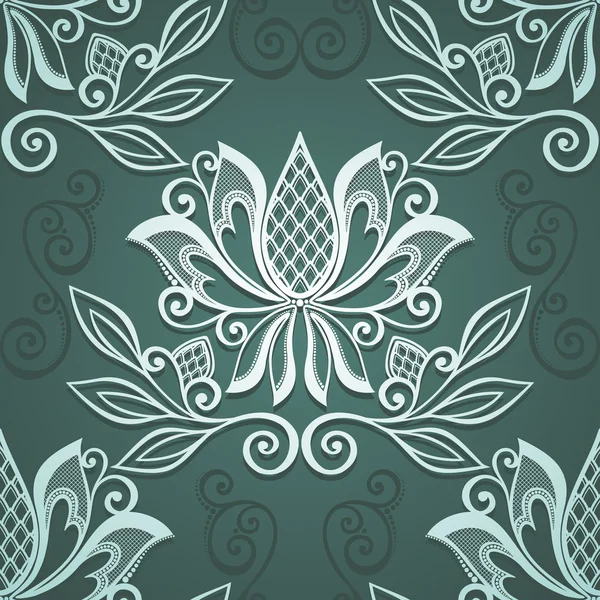 Seamless Floral Pattern (Vector) — Stock Vector