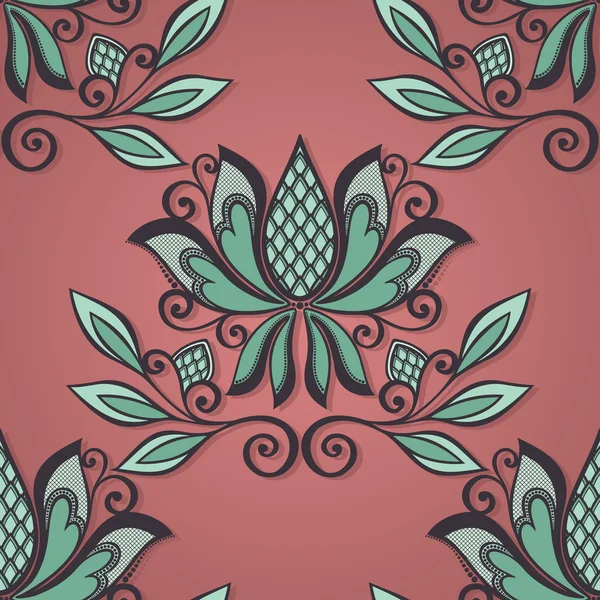 Motif floral sans couture (vecteur ) — Image vectorielle