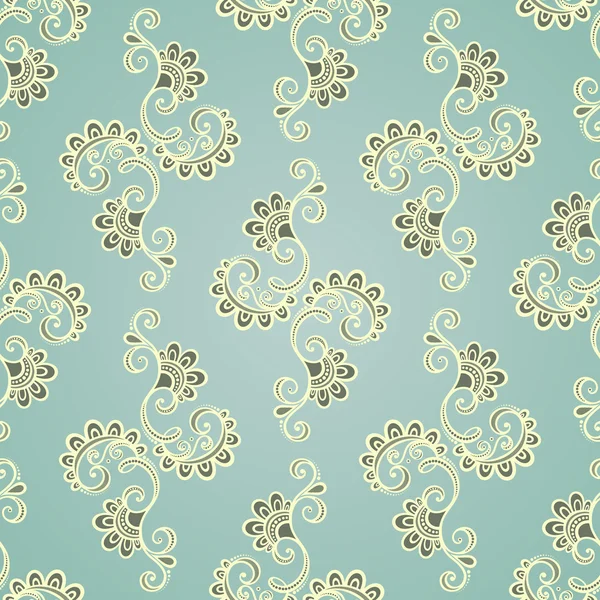 Patrón floral sin costuras (vector ) — Vector de stock