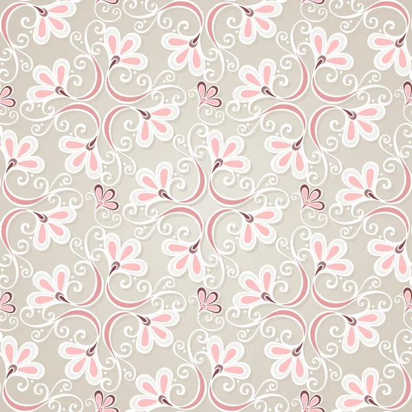 Motif floral sans couture (vecteur ) — Image vectorielle