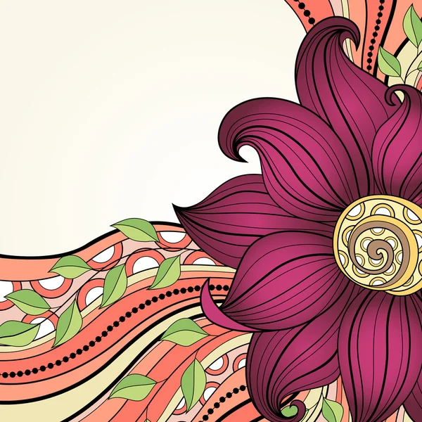 色の花の背景ベクトル — ストックベクタ