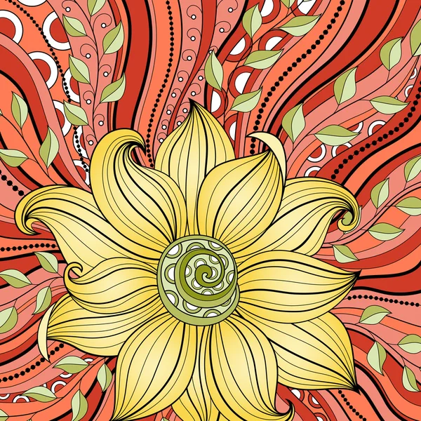 Vector fondo floral coloreado — Archivo Imágenes Vectoriales