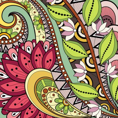 renkli çiçek arka vektör