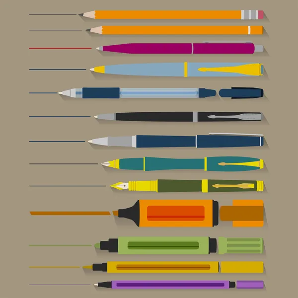 kalemler ve işaretleyiciler