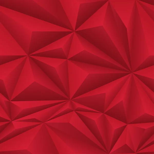Красный абстрактный многоугольник — стоковый вектор