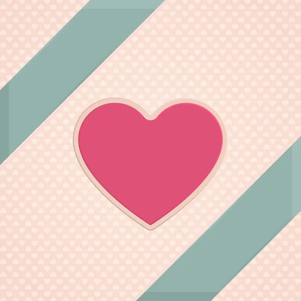 Carte Heart One — Image vectorielle