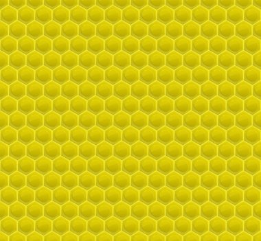 Sarı desen altıgen Mozaik