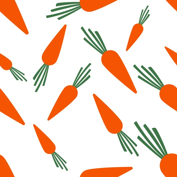 Pattern Silhouette Carrots — Stock Vector