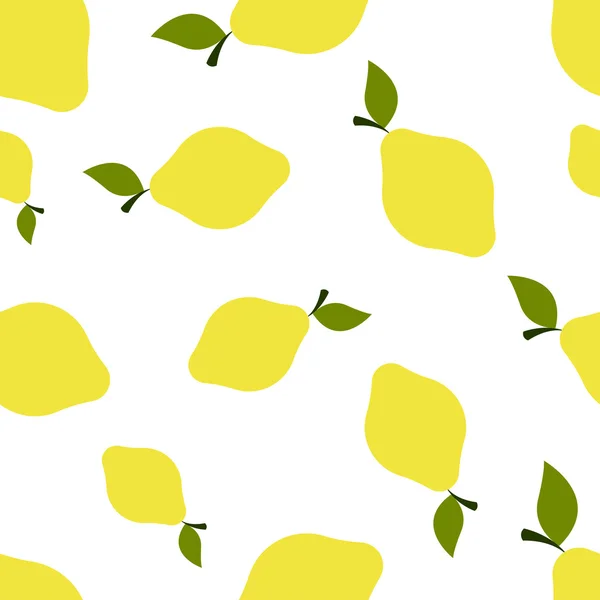 Muster Silhouette Zitronen — Stockvektor