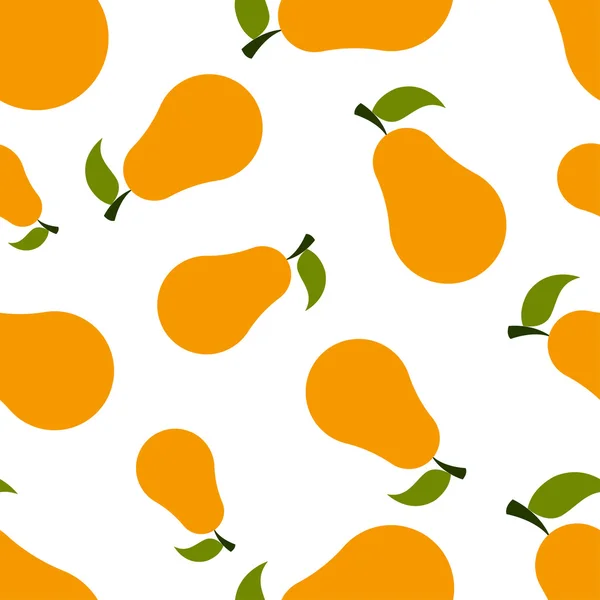 Pattern Silhouette Pears — Vector de stoc