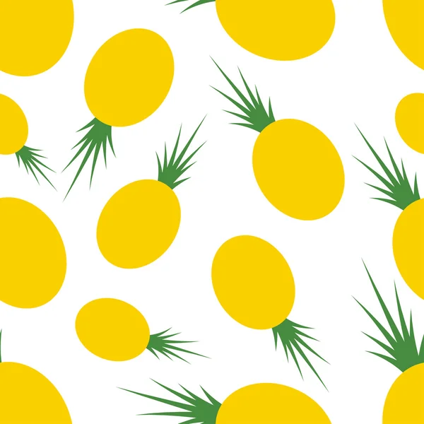 Modèle Silhouette Ananas — Image vectorielle