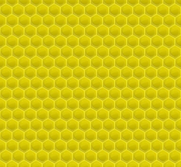 Modello giallo esagono mosaico — Vettoriale Stock