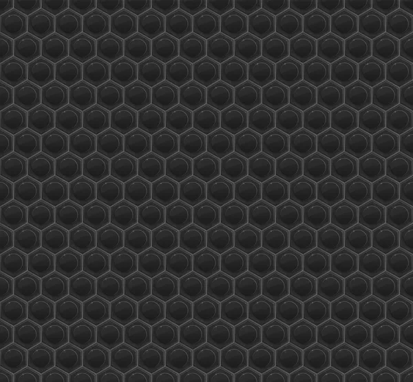 Czarny wzór sześciokąt mozaika — Wektor stockowy