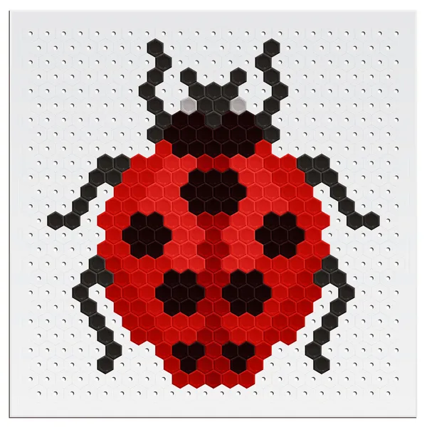 Mosaic Ladybird — Stock Vector