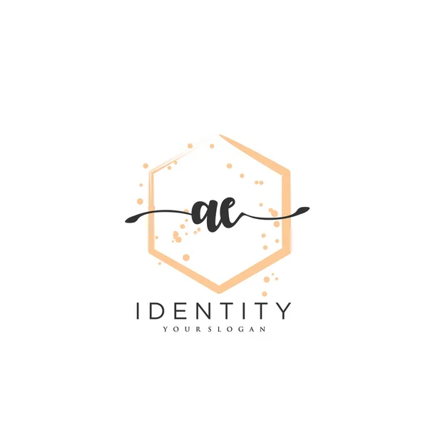 Handwriting Logo Vector Art Initial Signature Wedding Fashion Jewerly Boutique — Archivo Imágenes Vectoriales