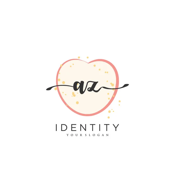 Handwriting Logotipo Arte Vetorial Assinatura Inicial Casamento Moda Jewerly Boutique — Vetor de Stock